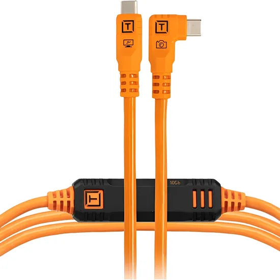 CABLE USB-C TETHER TOOLS OPTIMA 10GBPS 4.6M NARANJA – CONECTOR 90° - CUC15RTG2-ORG