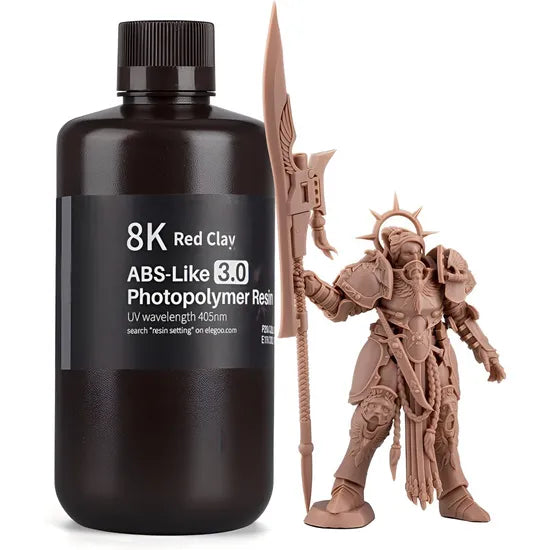 RESINA P/IMPRESORA 3D ELEGOO ABS-LIKE 8K RED CLAY 3.0/500G Product