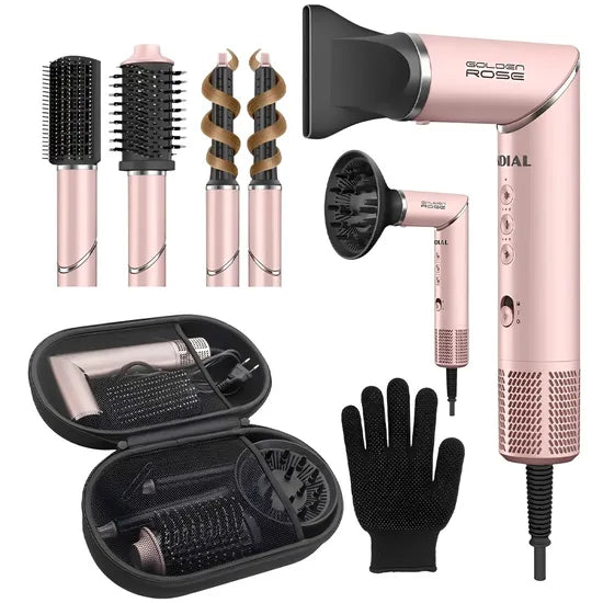 SECADOR MONDIAL GOLDEN ROSE 5EN1 1500W/220V SM-01-BLDC-GR