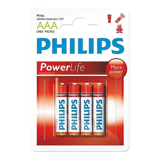 PILA ALCALINA PHILIPS AAA LR03P4B/97 C/4 Product