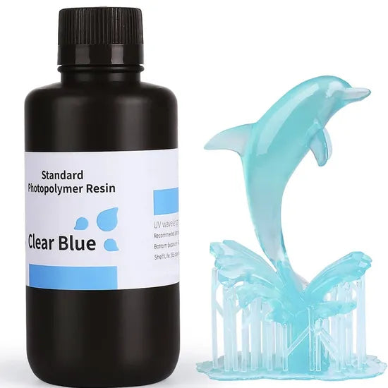 RESINA P/IMPRESORA 3D ELEGOO STANDARD CLEAR BLUE 1.0/500G. Product