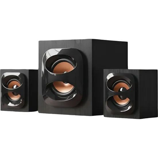 WOOFER SATELLITE AS-628BL 2.1 BT/AUX 3.5MM 12W RMS BLACK