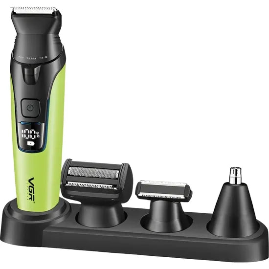 CORTA PELO VGR V-634 LCD 4-EN-1 RECARGABLE GREEN Product