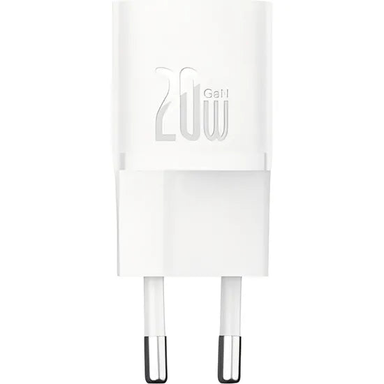 CARGADOR PARED BASEUS CCGN050102 20W GAN5 USB-C WHITE