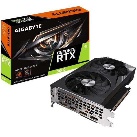 Tarjeta de vídeo Gigabyte GeForce RTX3060 Windforce OC 12GB GDDR6 PCI-Express