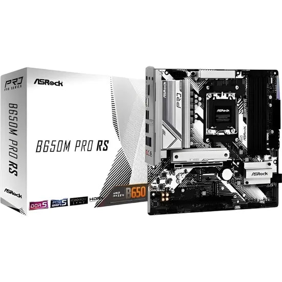 PLACA MADRE ASROCK AM5 B650M PRO RS  HDMI/DP/USB3.2/M.2/DDR5/MATX