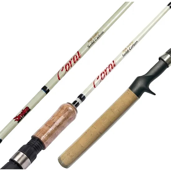 CAÑA DE PESCAR SNAKE CORAL SOLID CARBON 1.83MTS