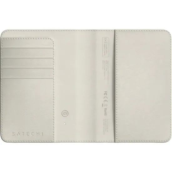 TARJETERO/PORTA PASAPORTE FINDALL SATECHI FIND MY/BT/RFID SAND ST-VPCW