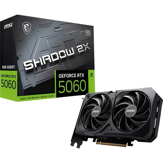 VGA MSI RTX5060 SHADOW 2X OC 8GB/GDDR7/128BIT/2527MHZ/2FAN  Product