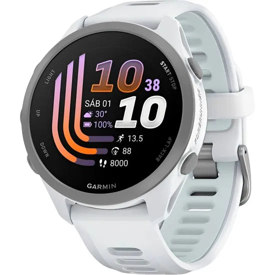 RELOJ GARMIN FORERUNNER 170 BASIC 43MM WHITESTONE - WHITESTONE/CLOUD BLUE BAND 010-03920-01