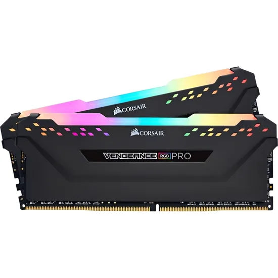 MEMORIA RAM DDR4 32GB/3200MHZ CORSAIR VENGEANCE RGB PRO BLACK (2X16GB) CMW32GX4M2E3200C16 Product