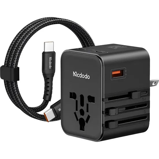 ADAP. MULTIPLE MCDODO UNIVERSAL DE VIAJE CP-3260 25W BLACK Product