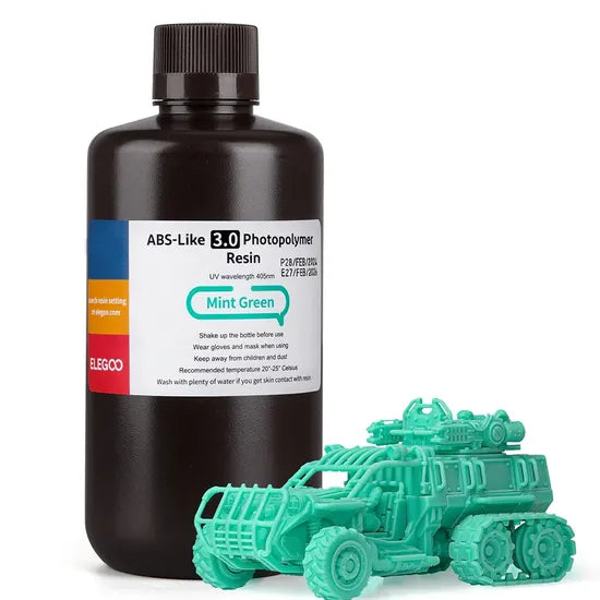 RESINA P/IMPRESORA 3D ELEGOO ABS-LIKE MINT GREEN 3.0/500G Product