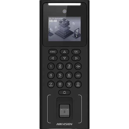 TERMINAL DE ACCESO FACIAL HIKVISION DS-K1T321MFWX CONTRASEÑA/HUELLA BLACK Product