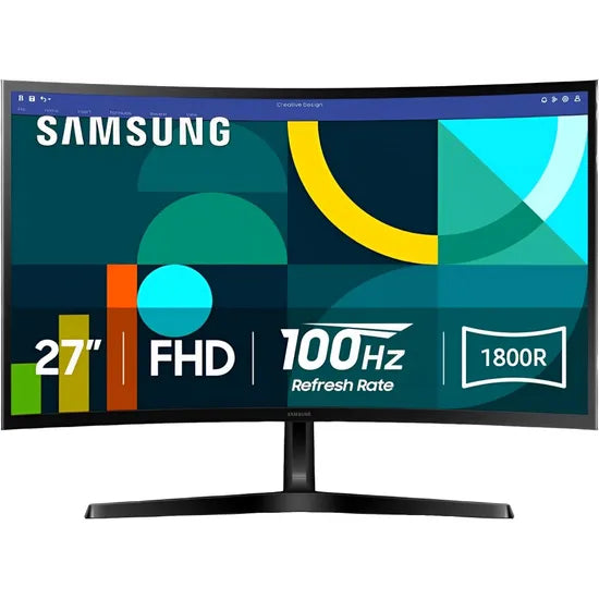 MONITOR CURVO 27"" SAMSUNG ESSENTIAL S3 LS27D366GAN FHD 1800R/100HZ/4MS/8B/HDMI/VGA Product