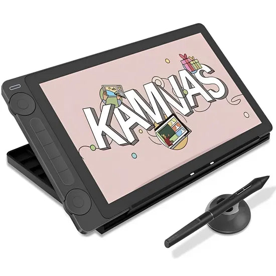 TABLETA GRAFICA HUION KAMVAS 13 BLACK GS1333-K-WS (CON SOPORTE)