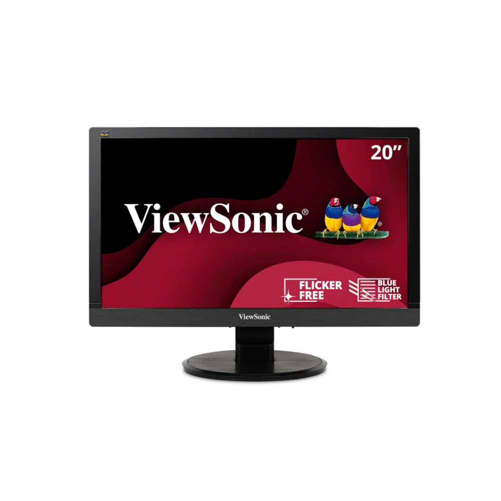 Monitor 20" VIEWSONIC VA2055SM FHD VGA/DVI-D/25MS/NEGRO/BIVOLT