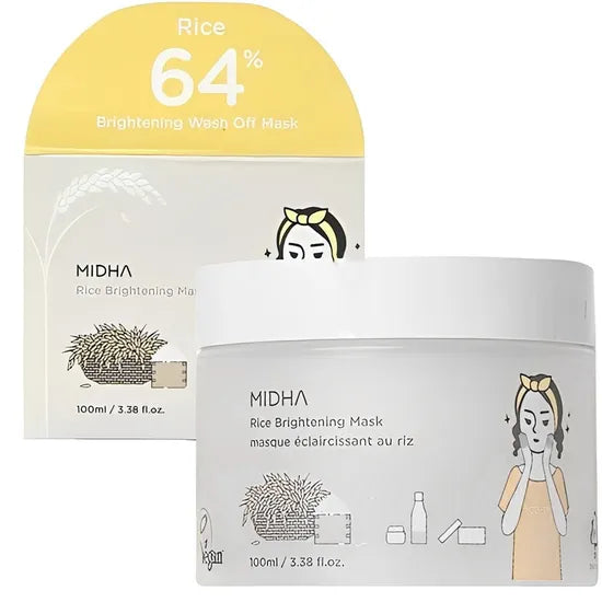 MASCARILLA FACIAL MIDHA RICE BRIGHTENING 100ML Product