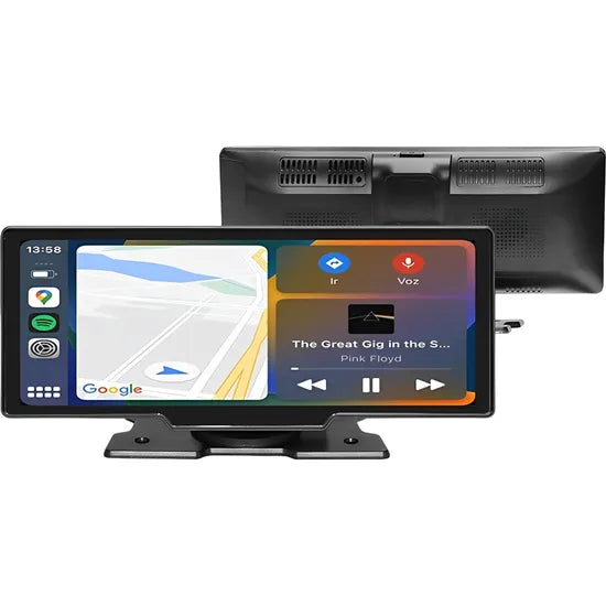 PANTALLA SMART P/AUTO 10.26"" HETZER P-600 WIDE/CAM RETROCESO/AUX-IN/FM/CARPLAY/ANDROID AUTO Product