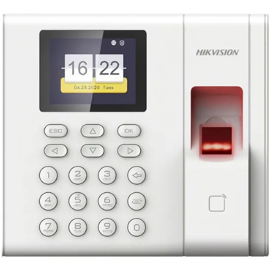 MARCADOR DE ASISTENCIA HIKVISION DS-K1T8003MF 2.4""/HUELLA/1000USERS/SILVER Product