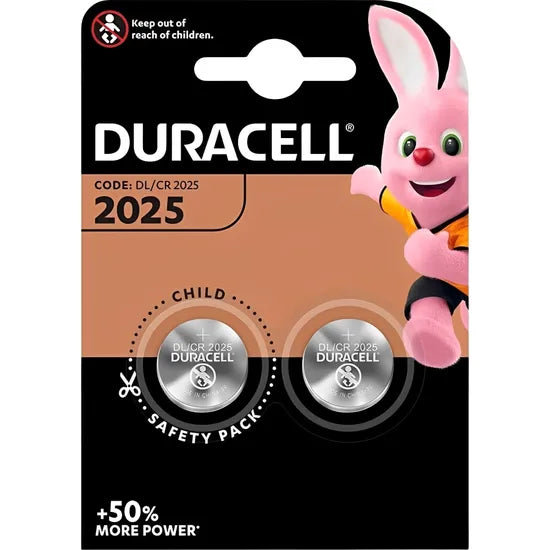 PILA BOTON DURACELL CR2025 - TIRA 2 UNIDADES Product