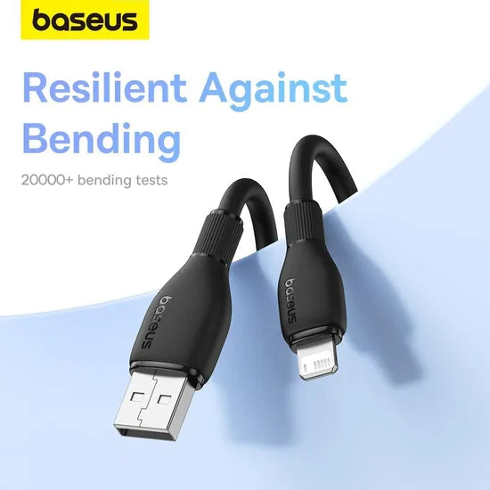 CABLE USB-A /LIGHTNING BASEUS PUDDING SERIES 20W 1.2M BLACK FAST CHARGING P10355700111-00 20 Product