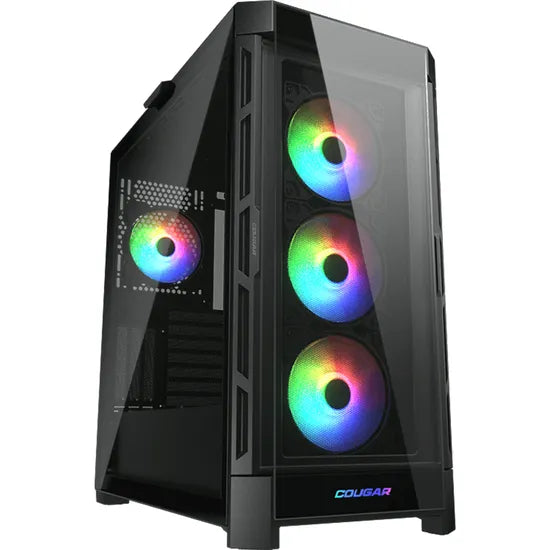 GABINETE COUGAR DUOFACE PRO RGB 4 FAN BLACK (TEMPERED GLASS Y AIRFLOW)
