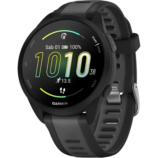 RELOJ GARMIN FORERUNNER 165 MUSIC 43MM BLACK/SLATE GRAY 010-02863-30