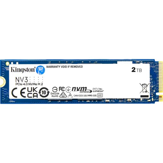 SSD 2TB M.2 NVME KINGSTON NV3 PCIE 4X4 6000-5000MB/S SNV3S/2000G