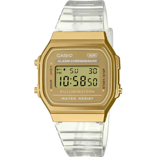 RELOJ CASIO A168XESG-9ADF GOLD/TRANSPARENTE Product
