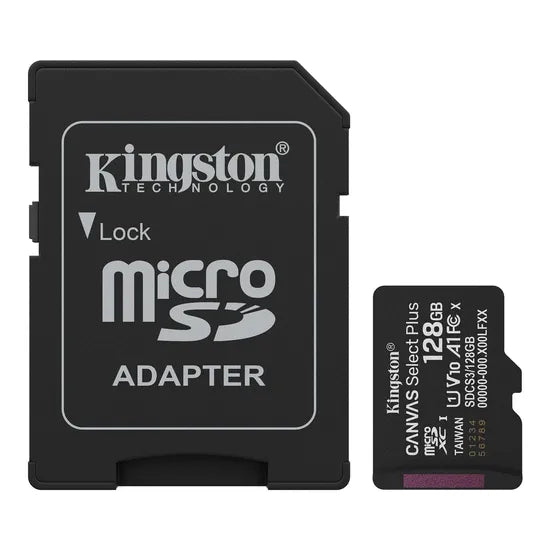 MICRO SD 128GB KINGSTON CANVAS PLUS 150MB/S C10 (SDCS3/128GB) Product