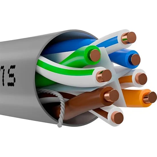 CABLE U/UTP NEXXT CAT6 24AWG CM 100% COBRE 305M CAJA GRIS AB356NXT31