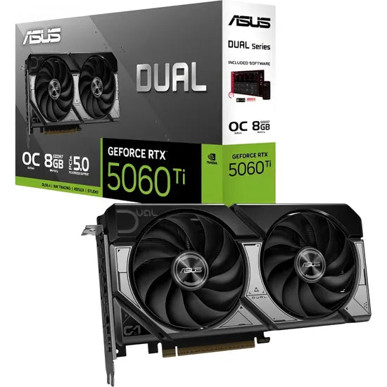 VGA ASUS RTX5060 TI DUAL OC 8GB/GDDR7/2632MHZ/2FAN 90YV0MP2-M0NA00 Product