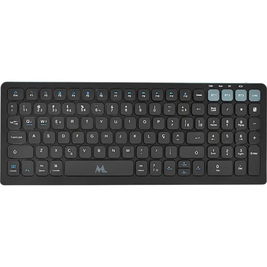 TECLADO MTEK KWB-2670B-PT MINI PORTUGUES WIRELESS/USB/USLIM/FN KEYS//BLACK Product