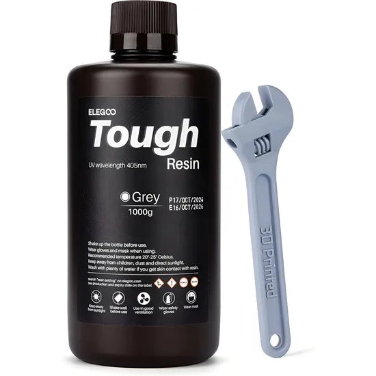 RESINA P/IMPRESORA 3D ELEGOO TOUGH GREY 1KG