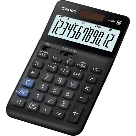 CALCULADORA COMPACTA CASIO J-120F-W-DP BLACK Product
