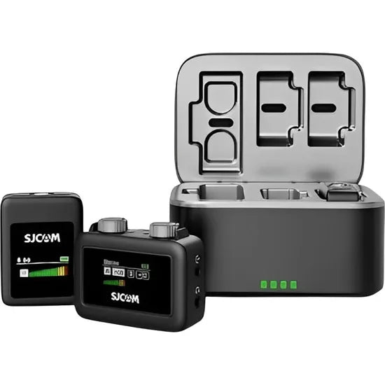 MICROFONO SJCAM M1 WIRELESS CON CASE DE CARGA (2TX+1RX) Product