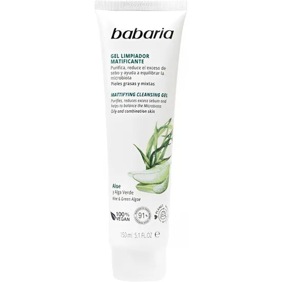 BABARIA GEL LIMPIADOR MATIFICANTE ALOE 150ML Product