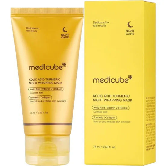 MÁSCARILLA FACIAL MEDICUBE KOJIC ACID TURMERIC NIGHT WRAPPING 75 ML Product