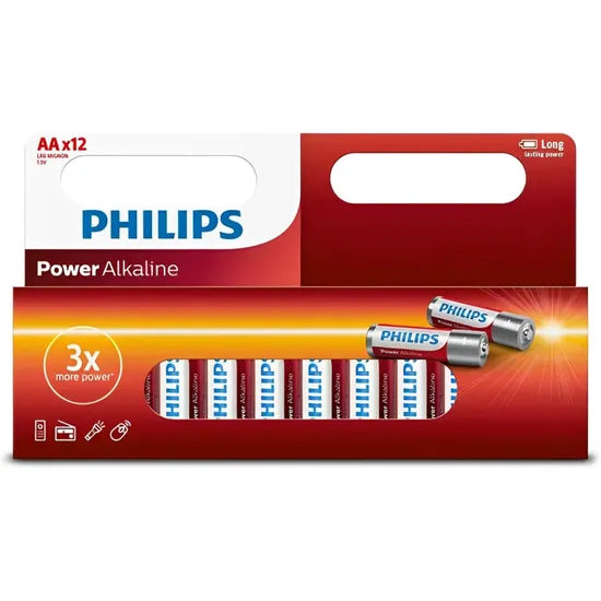 PILA ALCALINA PHILIPS AA LR6P12B/97 C/12