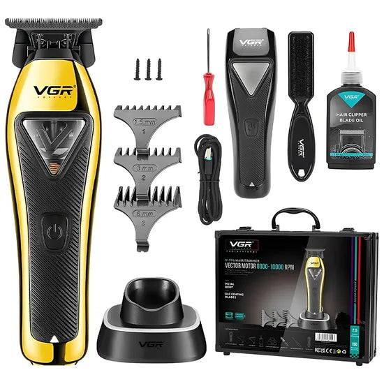 TRIMMER VGR V-994 RECARGABLE BLACK GOLD
