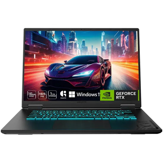 NOTEBOOK GIGABYTE A16 CWHI3US894SH I7-13620H/16GBD5/1TBSSD/16""/IPS/165HZ/RTX5070 8GB/W11/ING/BK Product
