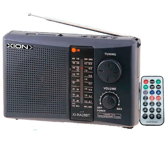 RADIO PORTATIL XION XI-RA28BT BLACK/AM/FM/BT/PILA/CORRIENTE Product