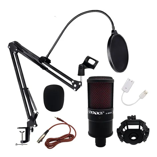 MICROFONO STREAM SATELLITE A-MK06 PROFESIONAL PODCAST USB/AUX Product