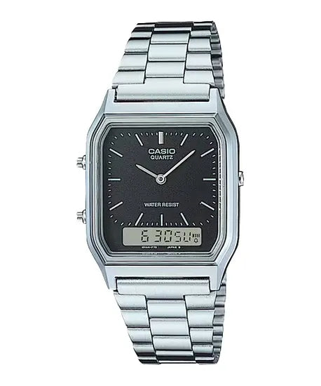 RELOJ CASIO EDGY COLLECTION AQ-230A-1DMQ SILVER/BLACK Product