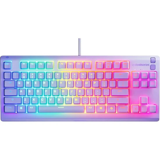 TECLADO STEELSERIES 64940APEX 3 TKL IP32/RGB/ING/LAVENDER
