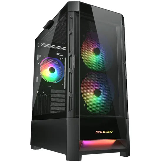 GABINETE COUGAR DUOFACE RGB 3 FAN BLACK (TEMPERED GLASS Y AIRFLOW)