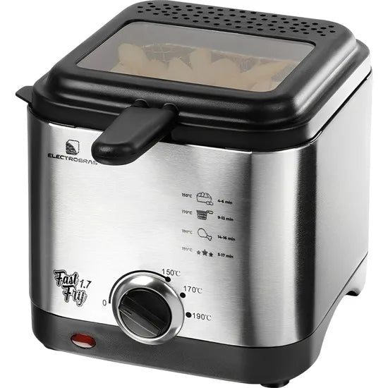 FREIDORA ELECTRICA ELECTROBRAS FAST FRY EBFR-17 1.7L/1000W/INOX 220V