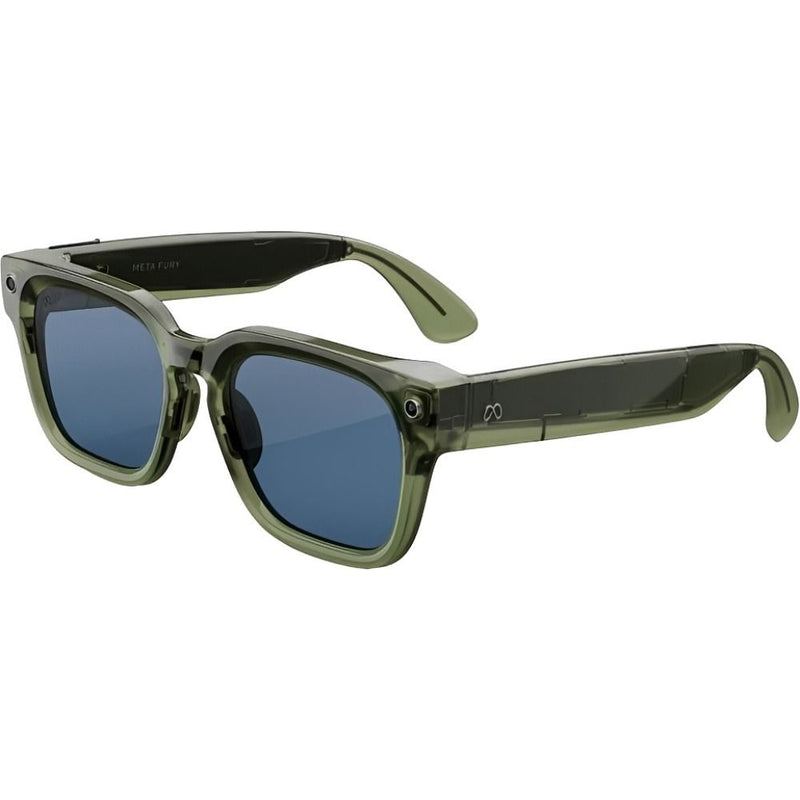 LENTE DE SOL META FURY RACING GREEN LIGHT BLUE ATLANTIC LENSES