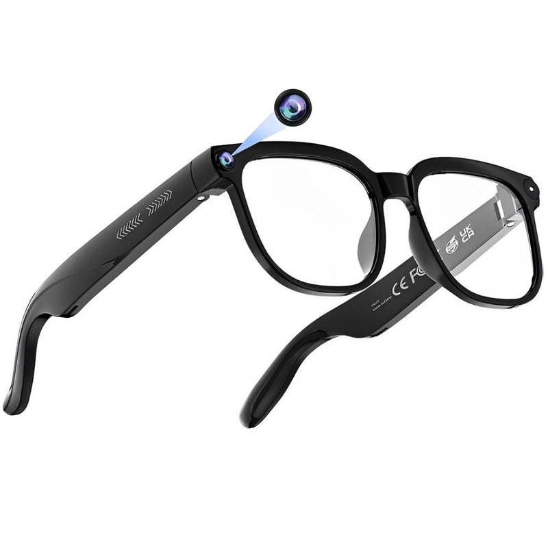 LENTE DE SOL SMART PLUNTHORN BT IA ASSISTANT BT 4K/IP65 BLACK TRANSPARENT